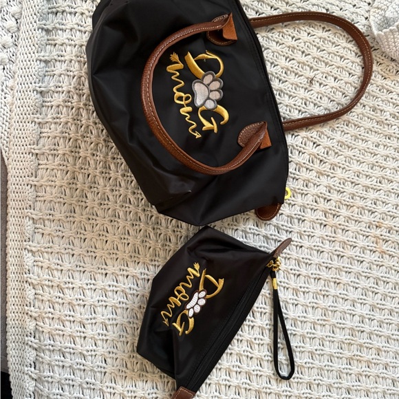 Dog Mom small Tote Bag Eco Shopping Mothers Day Gift for Mama Puppy Lovers - Picture 5 of 5